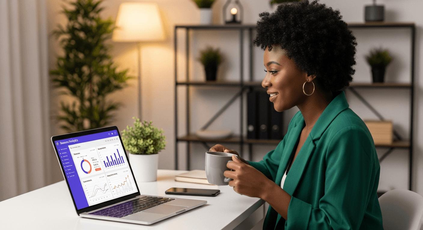 Dashboard analytics salon